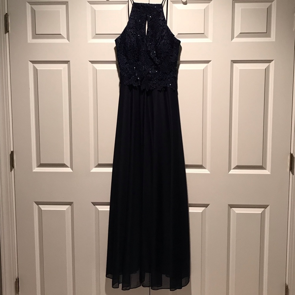 Cachet Navy Blue formal prom Mother of the Bride